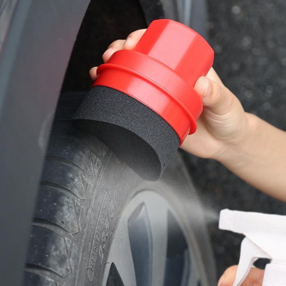 Curved Tire Polishing Sponge w - Wax Applicator Pad recension och pris