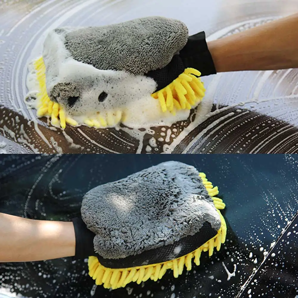 Car Wash Glove Coral Mitt Soft - Detailing Brush Set recension och pris