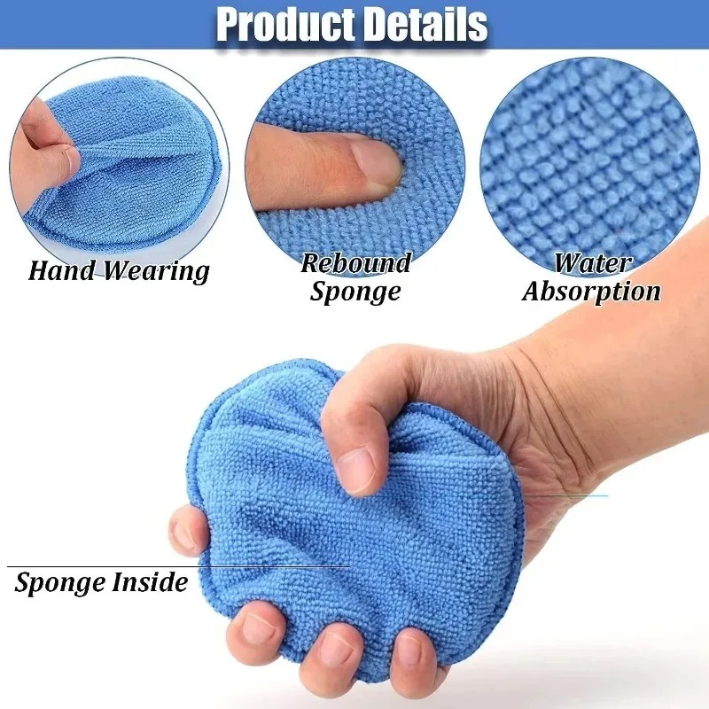 10Pcs Car Detailing Applicator - Wax Applicator Pad recension och pris