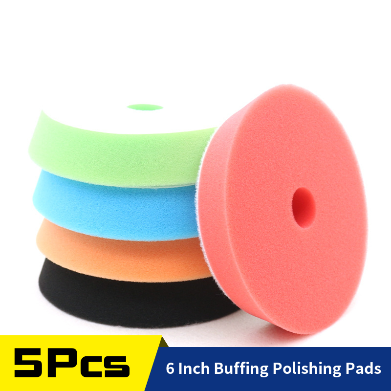 5Pcs 6inch Sponge Polishing Pa - Polish Pad Set Buffer recension och pris