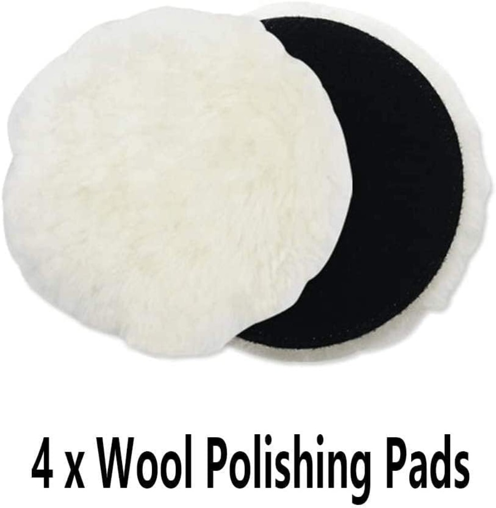 6 Pcs 5 Inch Wool Polishing Bu - Polish Pad Set Buffer recension och pris