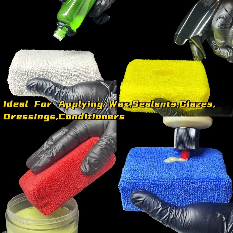 8PCS Microfibre Car Wax Applic - Wax Applicator Pad recension och pris
